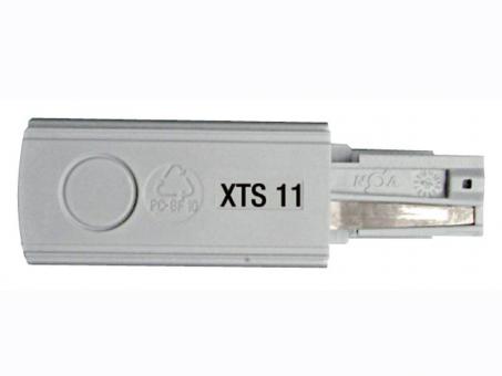 Endeinspeisung für XTS-Stromschiene schwarz, Schutzleiter rechts 