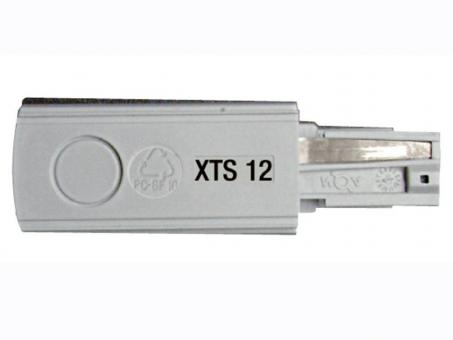 Endeinspeisung für XTS-Stromschiene weiß, Schutzleiter links 