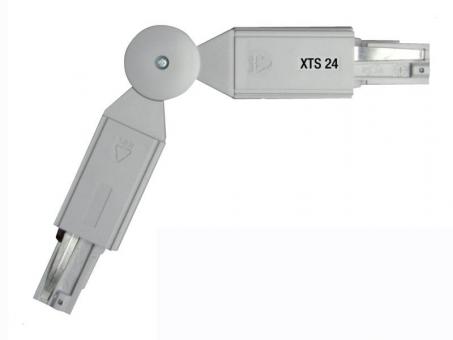 Winkelverbinder für XTS-Stromschiene grau 